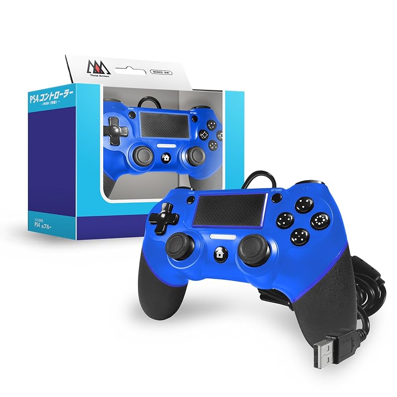 Three Arrow Arrows) PS4 wired controller blue 2m Vibration function compatible No detailed settings required
Three Arrow Arrows) PS4 wired controller blue 2m Vibration function compatible No detailed settings required