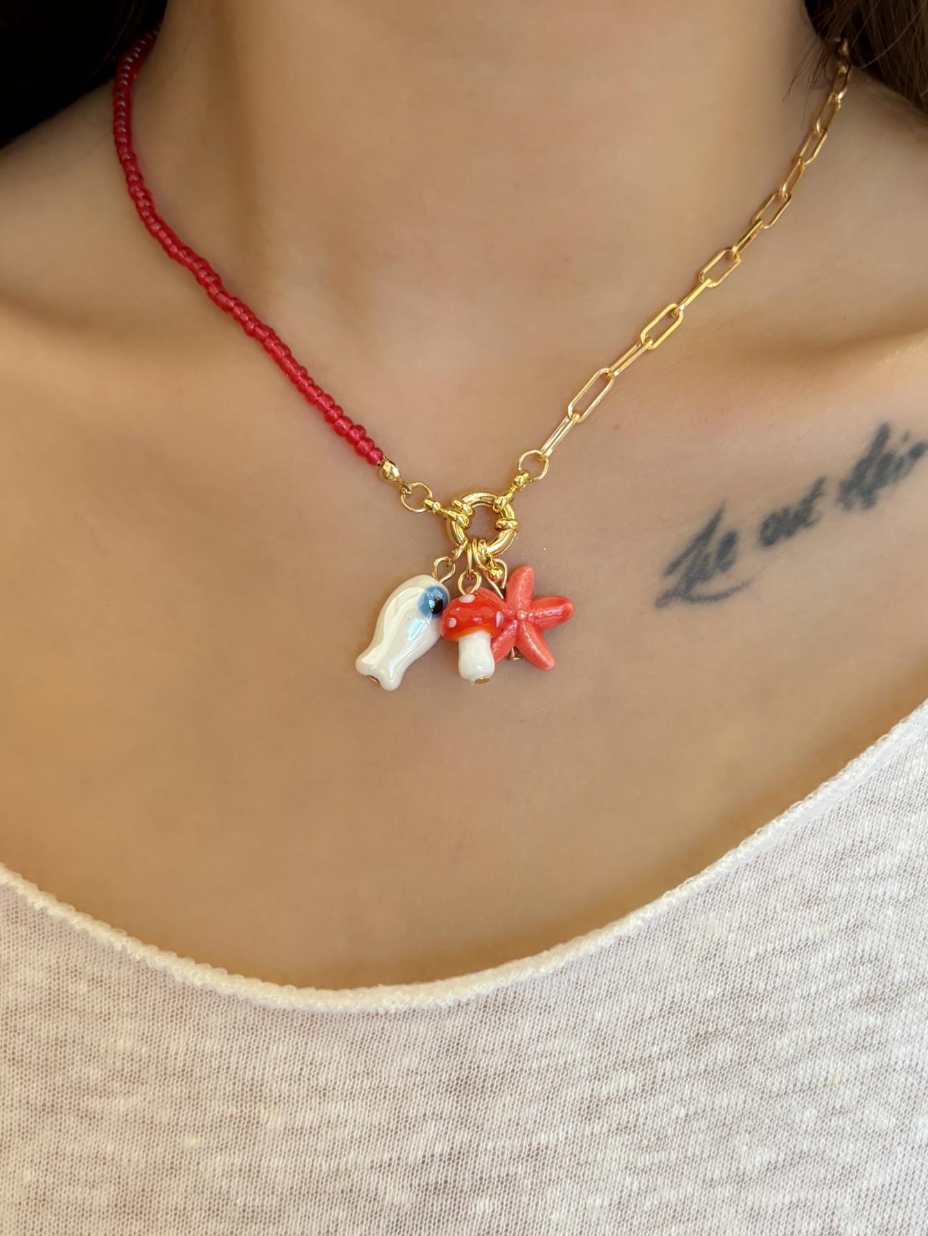 Charm Ocean Starfish Shells Corals Cute Cartoon Fish Handmade Beaded Necklaces for Women Party Chains Choker Jewelry Accessories
Charm Ocean Starfish Shells Corals Cute Cartoon Fish Handmade Beaded Necklaces for Women Party Chains Choker Jewelry Accessories