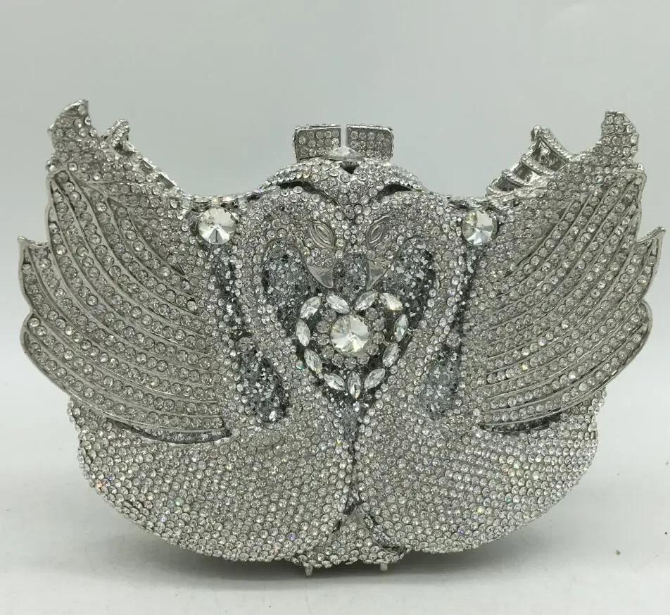 Boutique De FGG (in stock) Women Swan Clutch Evening Bags Brides Animal Rhinestone Purses and Handbags Luxury Designer Bag Mini Clutch
Boutique De FGG (in stock) Women Swan Clutch Evening Bags Brides Animal Rhinestone Purses and Handbags Luxury Designer Bag Mini Clutch