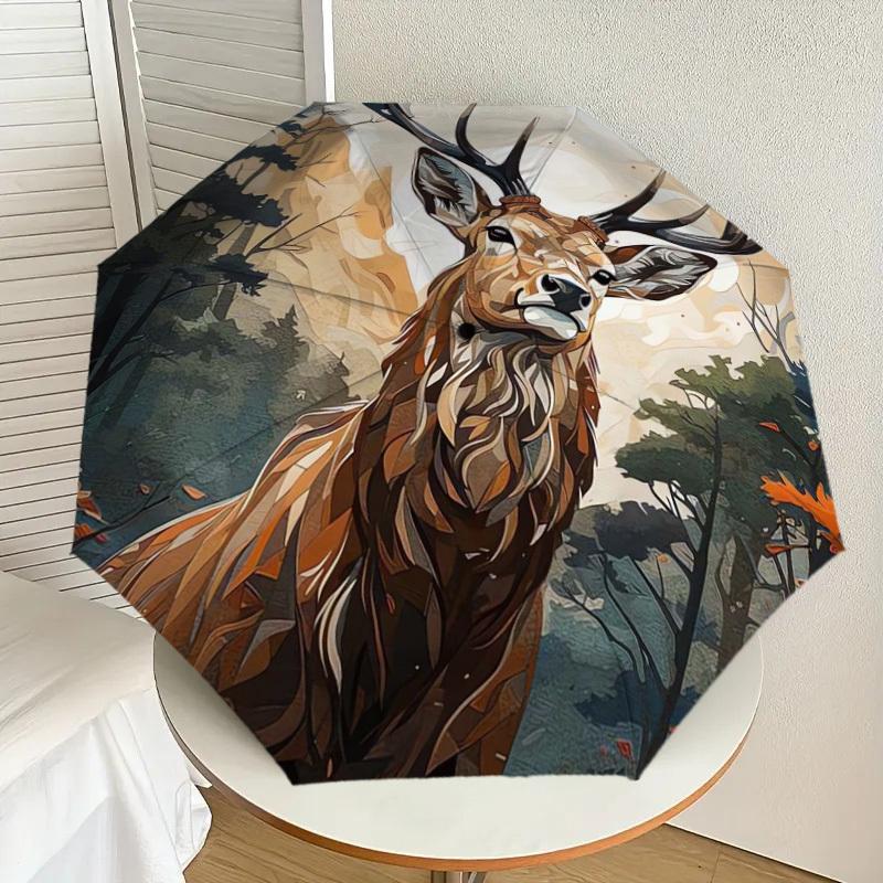 1pc Deer in Autumn Forest Umbrella with Plastic Handle,Suitable for All Seasons Home Travel Outdoor UmbrellaDD381
1pc Deer in Autumn Forest Umbrella with Plastic Handle,Suitable for All Seasons Home Travel Outdoor UmbrellaDD381