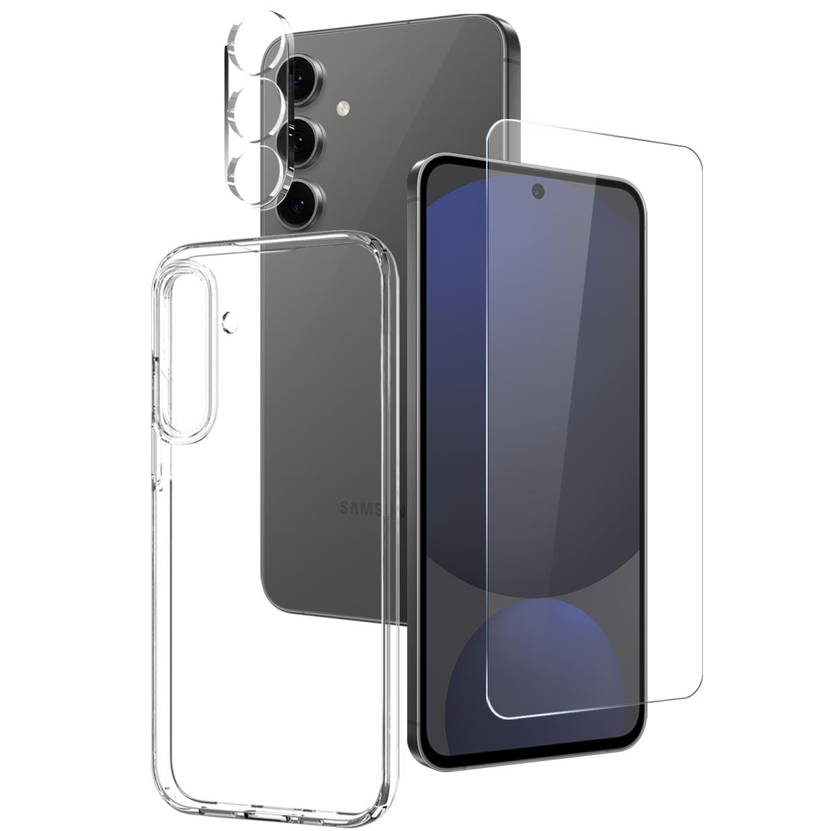 NORTHJO For Samsung Galaxy S25+ TPU Phone Case+Tempered Glass Film+Camera Lens Protector (Support Fingerprint Unlock) A
NORTHJO For Samsung Galaxy S25+ TPU Phone Case+Tempered Glass Film+Camera Lens Protector (Support Fingerprint Unlock) A