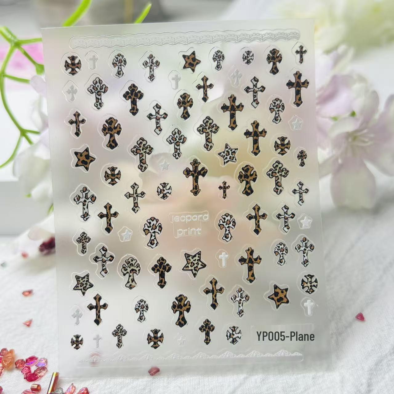 5D Embossed Leopard Print Cross Nail Art Stickers YP005
5D Embossed Leopard Print Cross Nail Art Stickers YP005