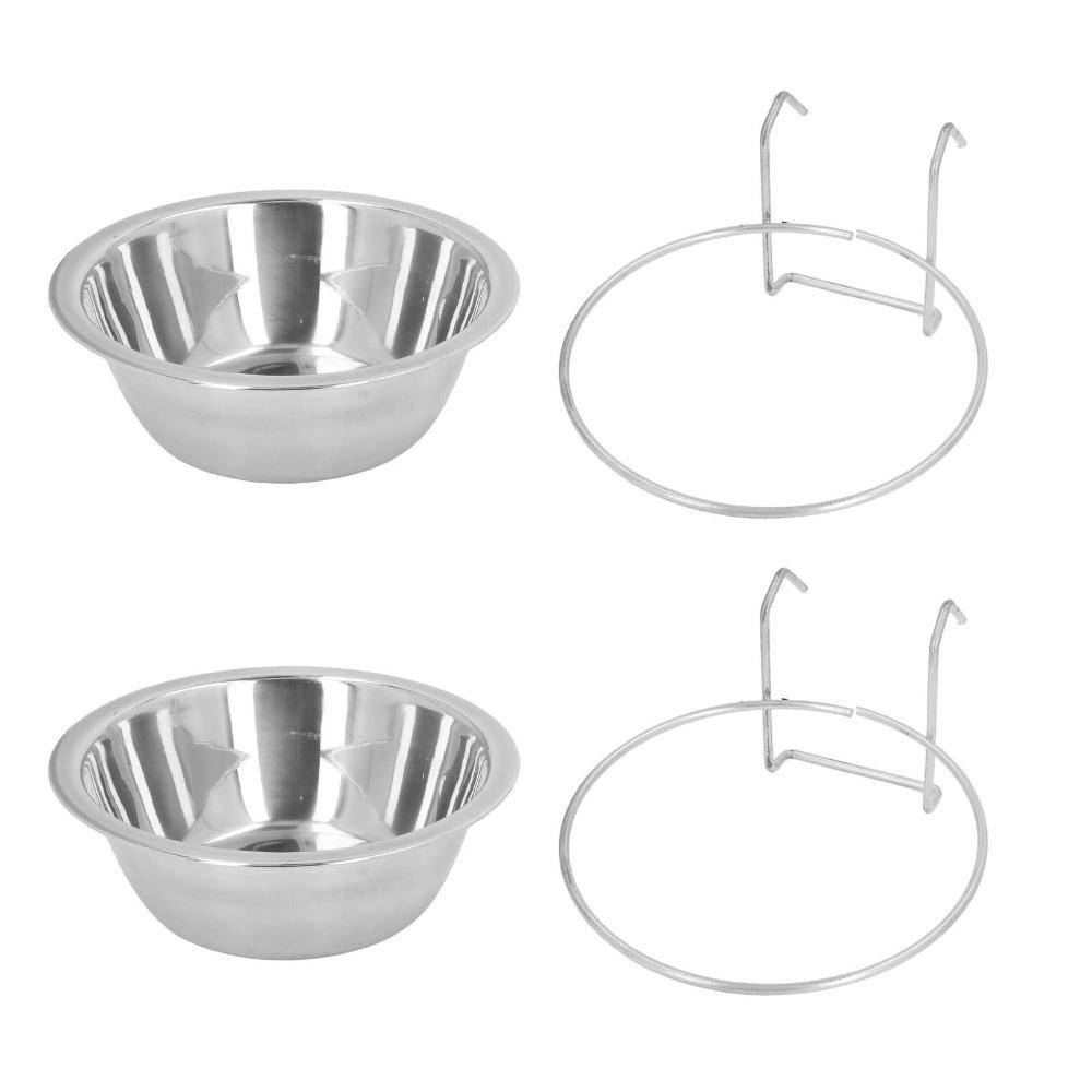 2PCS Wear Proof Metal Hanging Dog Bowl Large Capacity Anti Tip Structure Single Hanging Feeding Bowl Hanging Mountable
2PCS Wear Proof Metal Hanging Dog Bowl Large Capacity Anti Tip Structure Single Hanging Feeding Bowl Hanging Mountable