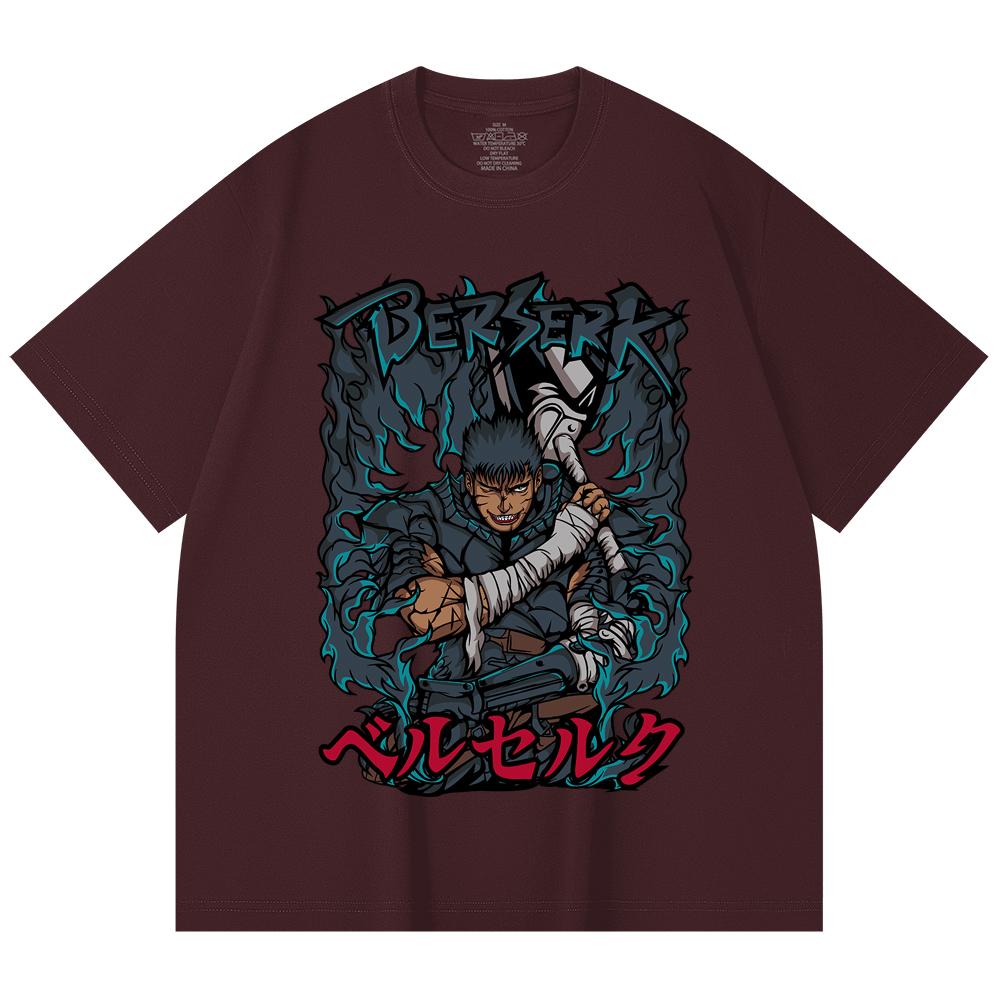 230 Gsm 100% Cotton Berserk V10 Print Unisex Heavy Cotton T Shirt 2XL вина червоного кольору
230 Gsm 100% Cotton Berserk V10 Print Unisex Heavy Cotton T Shirt 2XL вина червоного кольору