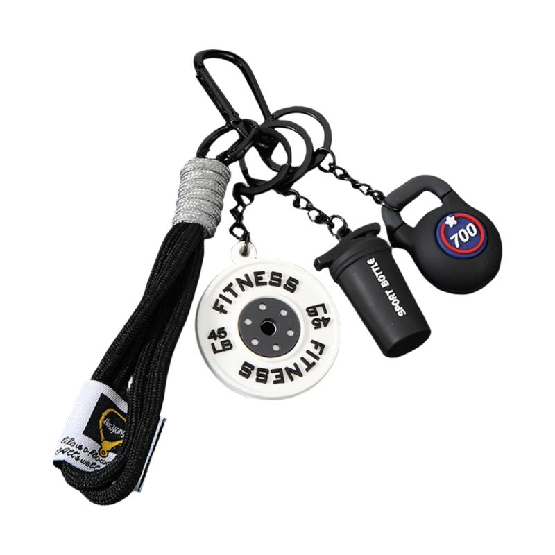 Fitness Inspired Dumbbell Keychain Pendant For Gym Enthusiasts And Sports Lovers Metal Accessory for Backpack чорний
Fitness Inspired Dumbbell Keychain Pendant For Gym Enthusiasts And Sports Lovers Metal Accessory for Backpack чорний