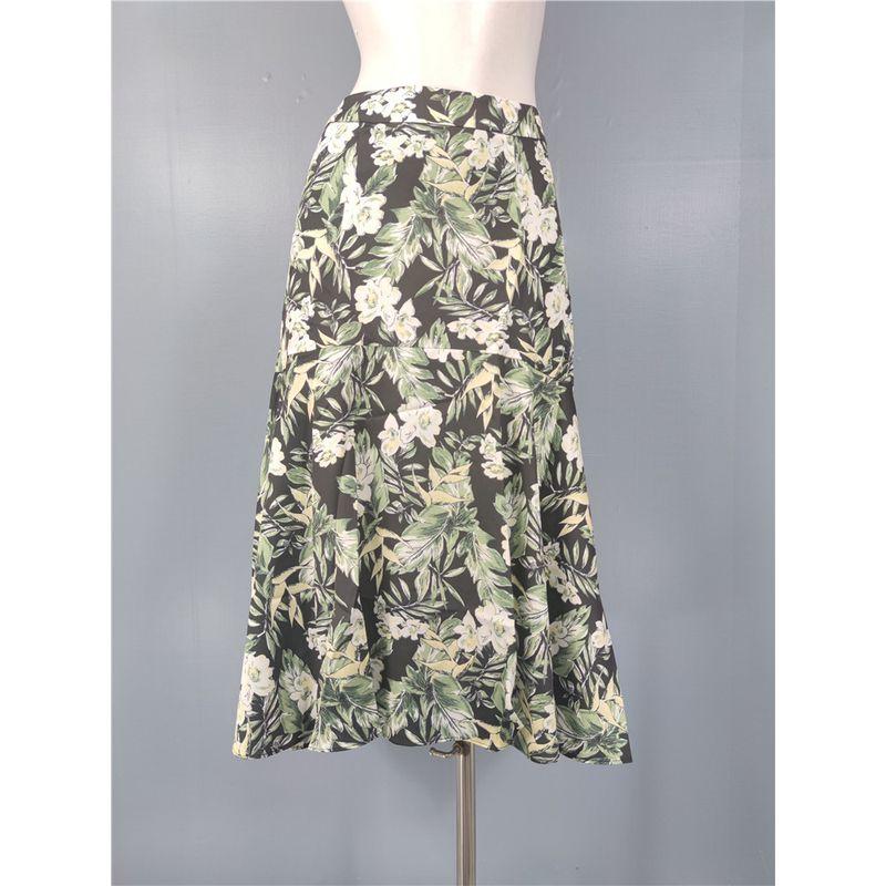 Foreign Trade Order RS Exquisite Print Palm Leaf Waist Hugging Slimming Sleeveless Casual Dress High Waist Skirt Series Green Flower Underskirt M(10)
Foreign Trade Order RS Exquisite Print Palm Leaf Waist Hugging Slimming Sleeveless Casual Dress High Waist Skirt Series Green Flower Underskirt M(10)