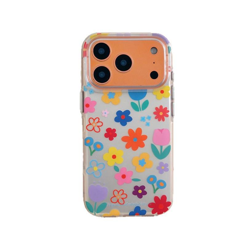 Korean Style Silver Background Phone Case with Colorful Flowers for iPhone 15P, 16, 17, and 17 Pro Max, Double Layer Design for Women Apple 13
Korean Style Silver Background Phone Case with Colorful Flowers for iPhone 15P, 16, 17, and 17 Pro Max, Double Layer Design for Women Apple 13