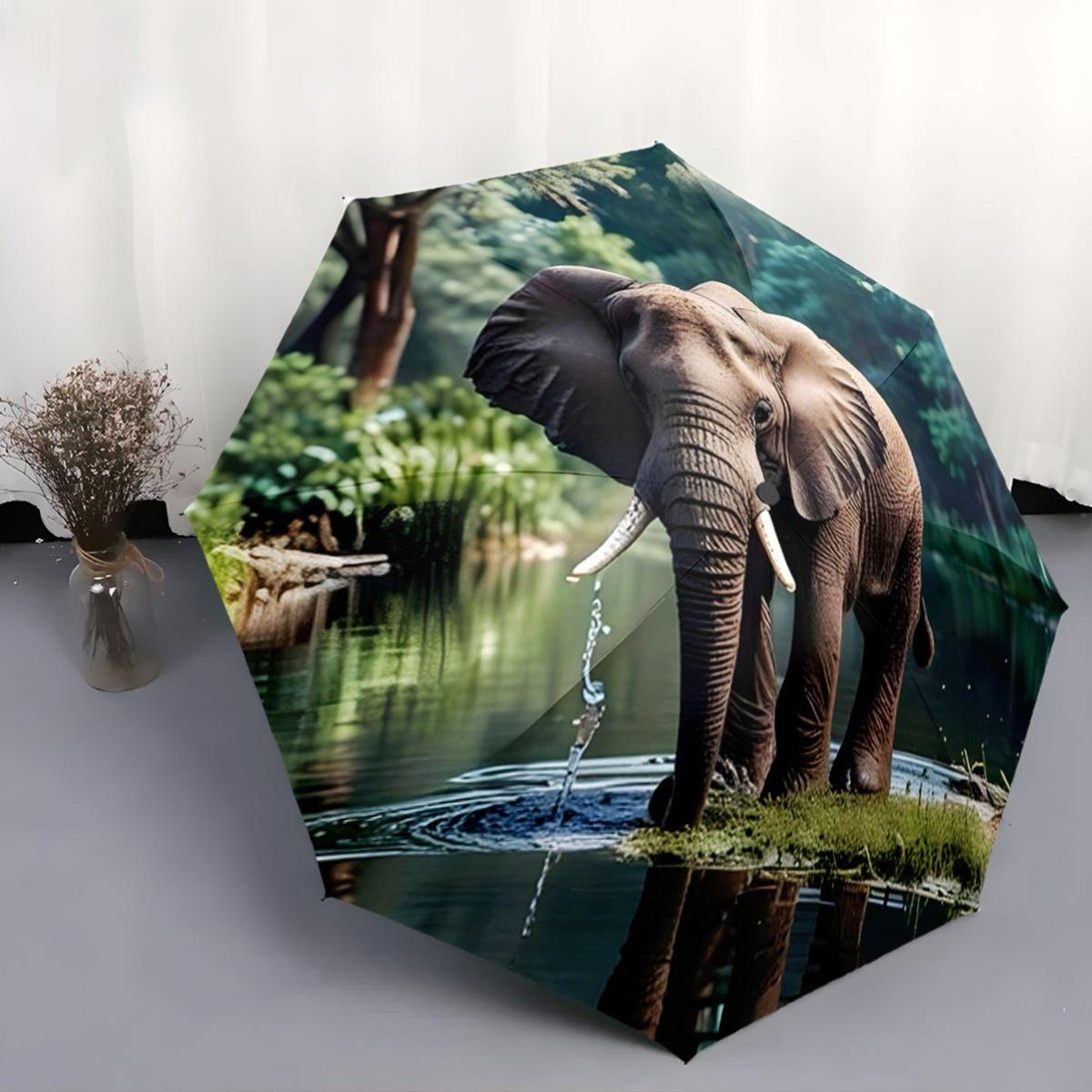 Automatic Open/Close Umbrella with One-Touch Button - Portable Folding umbrella, Compact Travel Umbrella with 8-Rib Strong Fra
Automatic Open/Close Umbrella with One-Touch Button - Portable Folding umbrella, Compact Travel Umbrella with 8-Rib Strong Fra