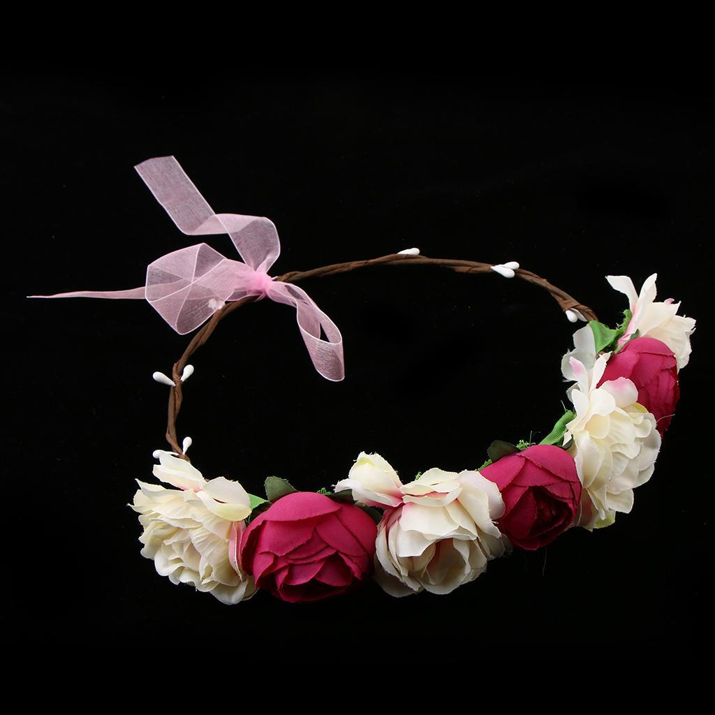Hair Wreath Floral Headband Accessories For Party Rose Red
Hair Wreath Floral Headband Accessories For Party Rose Red