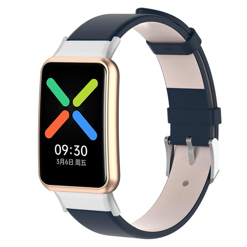 For Oppo Watch Free Watch Band with Buckle Leather Wristband Replacement Watch Strap Dark Blue
For Oppo Watch Free Watch Band with Buckle Leather Wristband Replacement Watch Strap Dark Blue