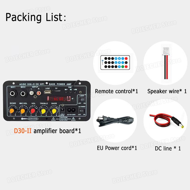 Плата цифрового аудиоусилителя DC 12V Bluetooth 5.0 с двумя микрофонами AC 110V 220V Сабвуфер Караоке Усилитель Домашний кинотеатр Автомобильный динамик 30W 50W
Плата цифрового аудиоусилителя DC 12V Bluetooth 5.0 с двумя микрофонами AC 110V 220V Сабвуфер Караоке Усилитель Домашний кинотеатр Автомобильный динамик 30W 50W