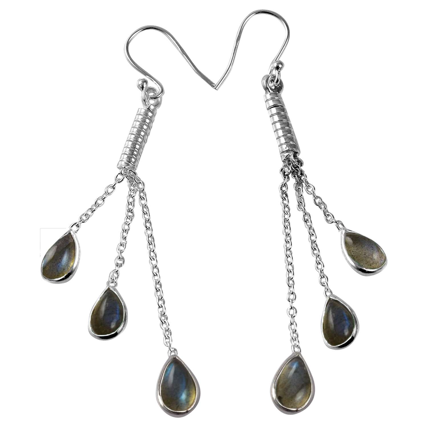 Labradorite Gemstone Earrings Solid 925 Sterling Silver Handmade Earrings Jewelry Gift For Women And Girls E-2138
Labradorite Gemstone Earrings Solid 925 Sterling Silver Handmade Earrings Jewelry Gift For Women And Girls E-2138