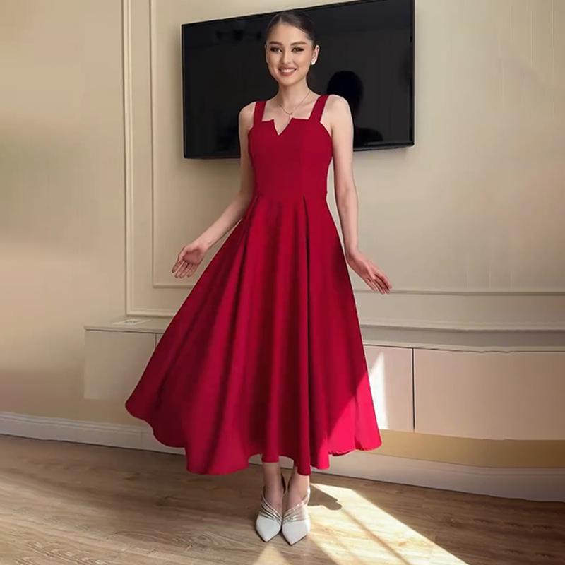 Elegant Sleeveless Solid Color Square Neck Backless Tie-up Camisole Dress XXL червоний
Elegant Sleeveless Solid Color Square Neck Backless Tie-up Camisole Dress XXL червоний