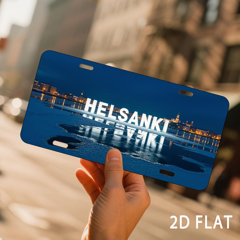 D Flat Printing Elegant HELSINKI with Winter Harbour Finnish Cityscape Illustration Aluminum Tin Painting License Plate St 15x30cm(5.9x7.8inch)
D Flat Printing Elegant HELSINKI with Winter Harbour Finnish Cityscape Illustration Aluminum Tin Painting License Plate St 15x30cm(5.9x7.8inch)