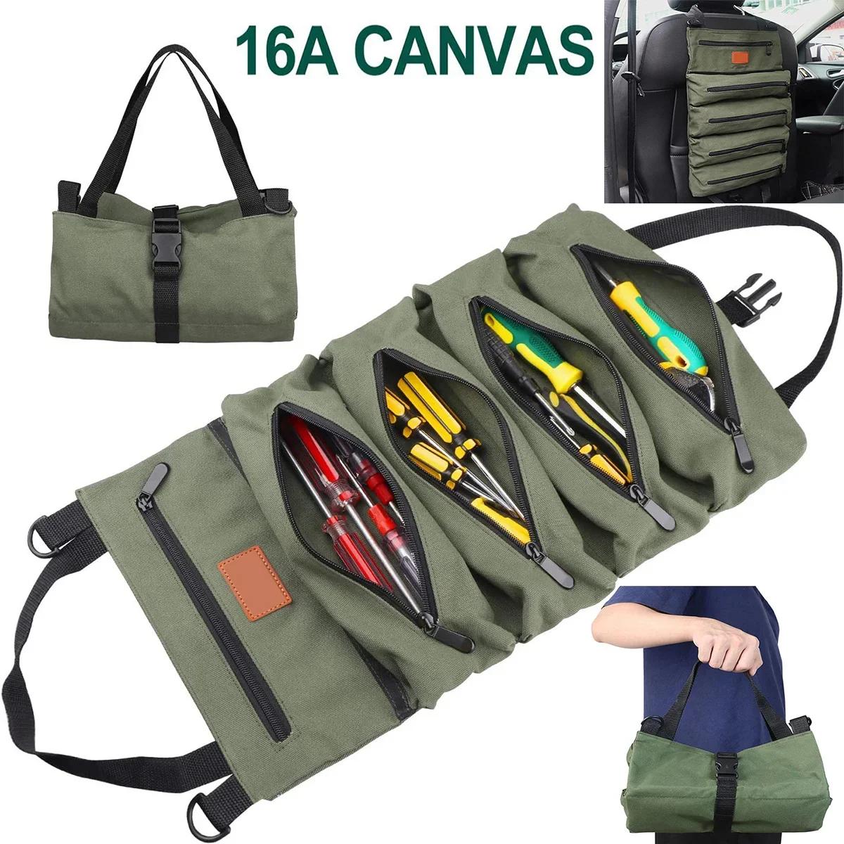 Рулон інструментів, багатоцільова рулонна сумка для інструментів, рулон гайкового ключа, полотняне відро-органайзер для інструментів, чохол для зберігання рулону автомобільної аптечки зелений
Рулон інструментів, багатоцільова рулонна сумка для інструментів, рулон гайкового ключа, полотняне відро-органайзер для інструментів, чохол для зберігання рулону автомобільної аптечки зелений