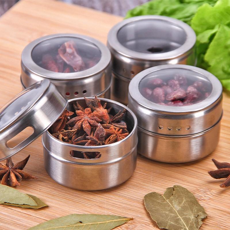 Stainless Steel Magnetic Wall Mount Spice Jars Set of 4 Transparent Lid Kitchen Seasoning Storage Containers with Adjustable Holes for Easy Dispensing One Size
Stainless Steel Magnetic Wall Mount Spice Jars Set of 4 Transparent Lid Kitchen Seasoning Storage Containers with Adjustable Holes for Easy Dispensing One Size