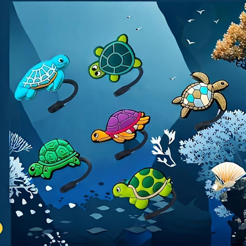 6 pieces, reusable silicone turtle straw top, suitable for 10mm straws, perfect for holiday parties and gift items
6 pieces, reusable silicone turtle straw top, suitable for 10mm straws, perfect for holiday parties and gift items