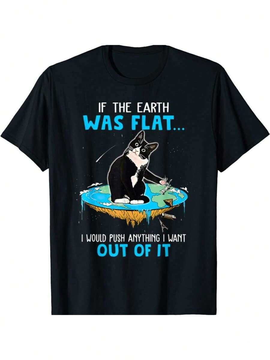 BEST TO BUY Funny Cat If The Earth Was Flat Funny Cat T-Shirt S-5XL Premium Gift 5XL різнокольоровий
BEST TO BUY Funny Cat If The Earth Was Flat Funny Cat T-Shirt S-5XL Premium Gift 5XL різнокольоровий
