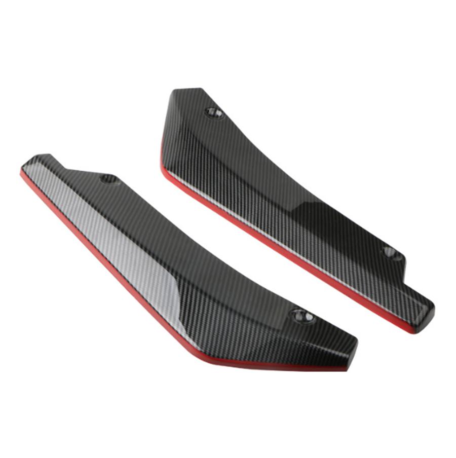 Rear spoiler-diffuser of the car bumper, protective, with imitation carbon fiber + red, universal
Rear spoiler-diffuser of the car bumper, protective, with imitation carbon fiber + red, universal