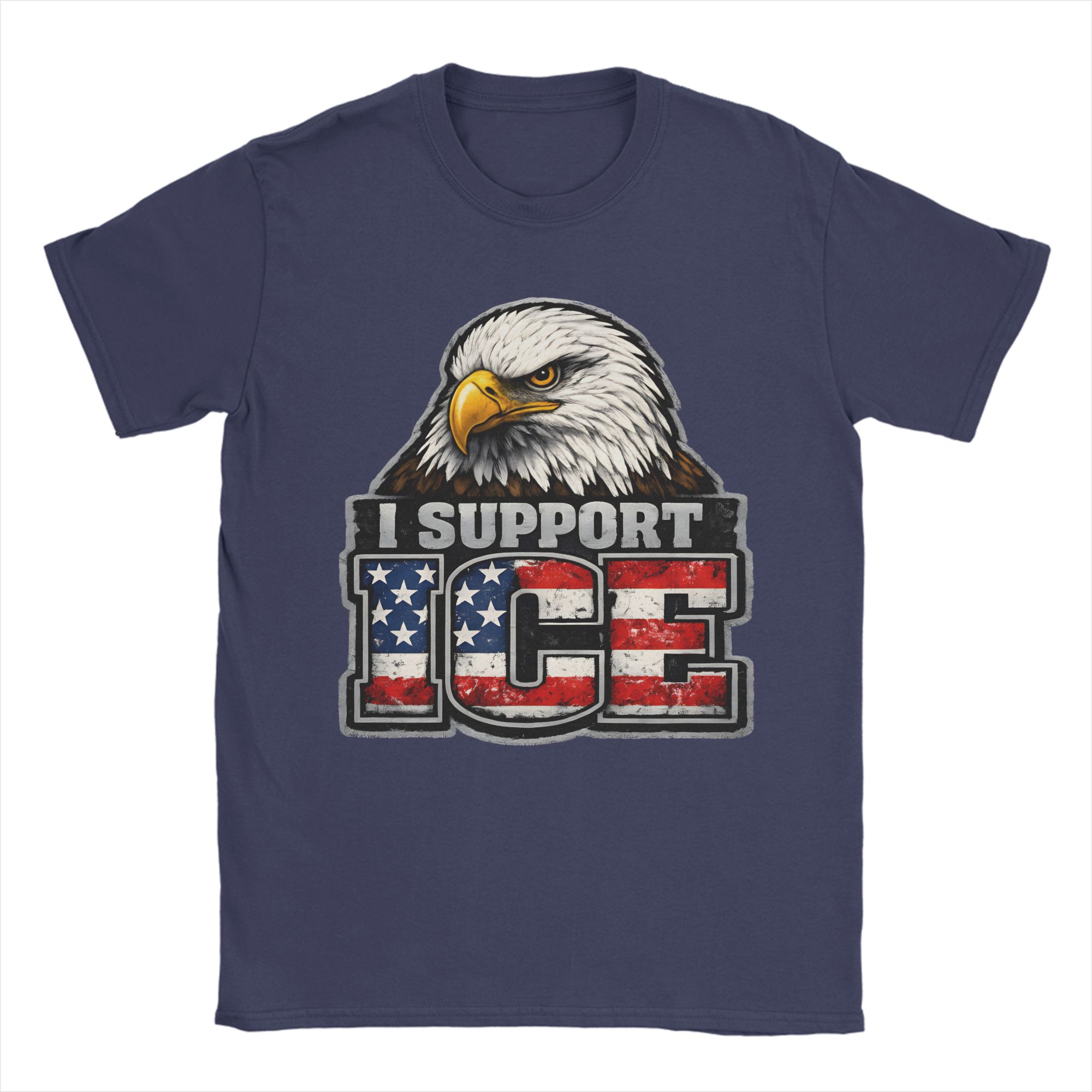 Unisex TShirts I Support ICE Patriotic American Flag Bald Eagle Novelty Pure Cotton Tees Short Sleeve T Shirt O Neck Clothes Gift 4XL
Unisex TShirts I Support ICE Patriotic American Flag Bald Eagle Novelty Pure Cotton Tees Short Sleeve T Shirt O Neck Clothes Gift 4XL