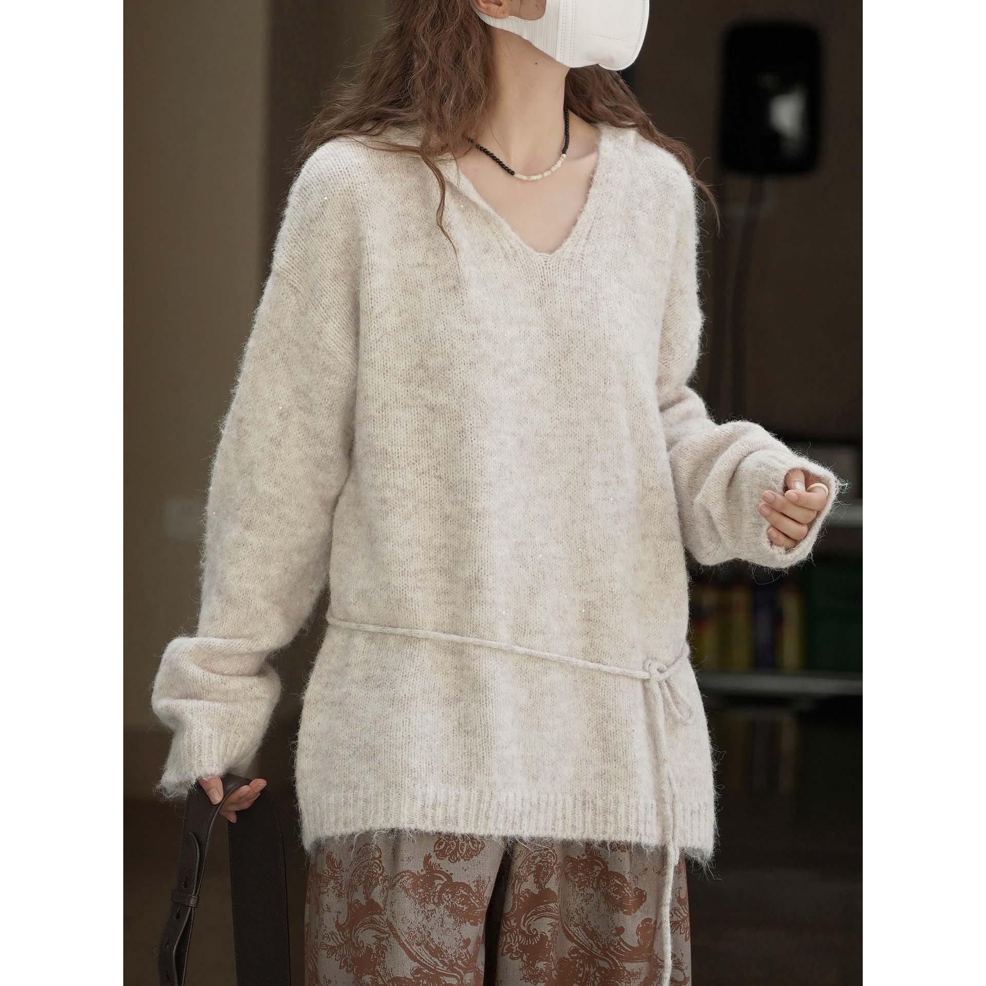 Johnature Winter Korean Style Lace-Up Waist Hoodie Sweater V-Neck Casual Loose Comfortable Simple Women Pullover Sweaters One Size бежевий
Johnature Winter Korean Style Lace-Up Waist Hoodie Sweater V-Neck Casual Loose Comfortable Simple Women Pullover Sweaters One Size бежевий