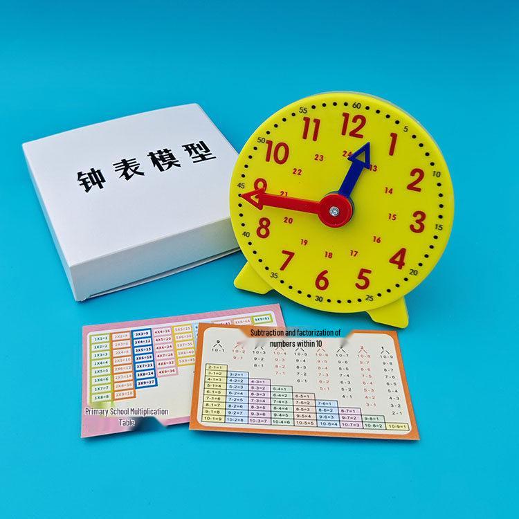 First and Second Grade Teaching Clock for Time Recognition, with 12/24 Hour Face and Two/Three Hands, Math Learning Tool
First and Second Grade Teaching Clock for Time Recognition, with 12/24 Hour Face and Two/Three Hands, Math Learning Tool