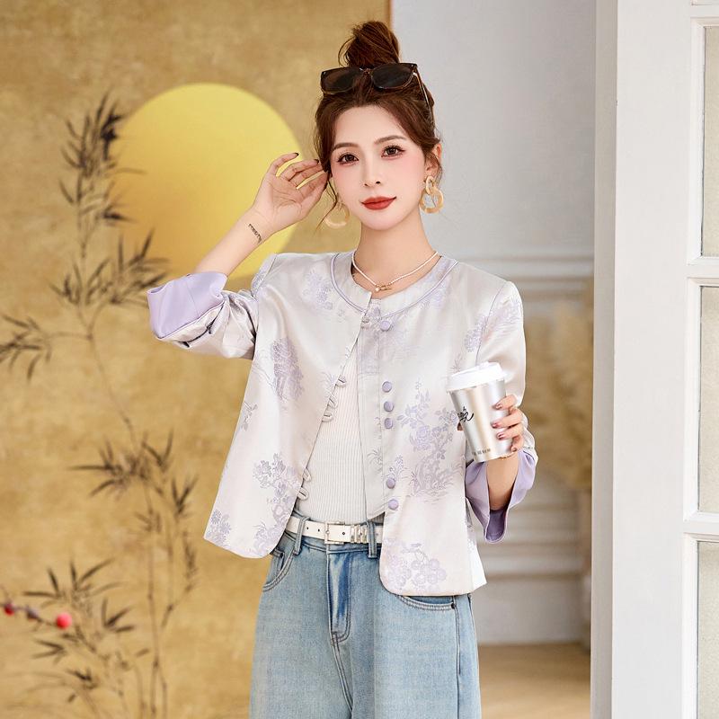 2025 Spring Women s Chinese Style Jacquard Round Neck Top YJ8523 L (110-125 jin)
2025 Spring Women s Chinese Style Jacquard Round Neck Top YJ8523 L (110-125 jin)