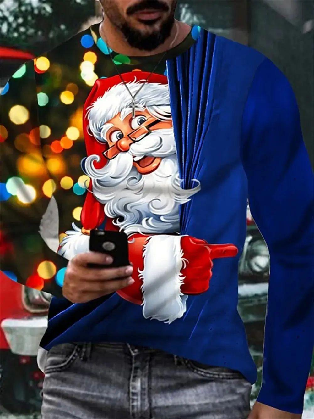 Новая мужская модная футболка с длинным рукавом и коротким рукавом с коротким рукавом, новогодняя, рождественская, креативная индивидуальная футболка, свободный повседневный топ больших размеров M
Новая мужская модная футболка с длинным рукавом и коротким рукавом с коротким рукавом, новогодняя, рождественская, креативная индивидуальная футболка, свободный повседневный топ больших размеров M