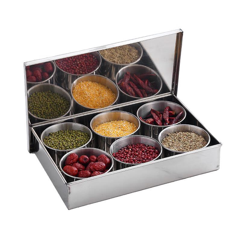 Chinese Style Stainless Steel Spice Box Set
Chinese Style Stainless Steel Spice Box Set