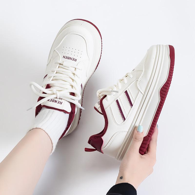 Маленькие белые туфли женские весенние туфли на низкой подошве, туфли-маффины, туфли на толстой подошве, увеличивающие рост, кеды, студенческие повседневные туфли 7 40 бордовый
Маленькие белые туфли женские весенние туфли на низкой подошве, туфли-маффины, туфли на толстой подошве, увеличивающие рост, кеды, студенческие повседневные туфли 7 40 бордовый