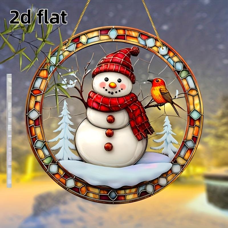 Snowman Garden Sun Catcher. 8x8 inch window ornament for country living room, office or bedroom. чистый
Snowman Garden Sun Catcher. 8x8 inch window ornament for country living room, office or bedroom. чистый