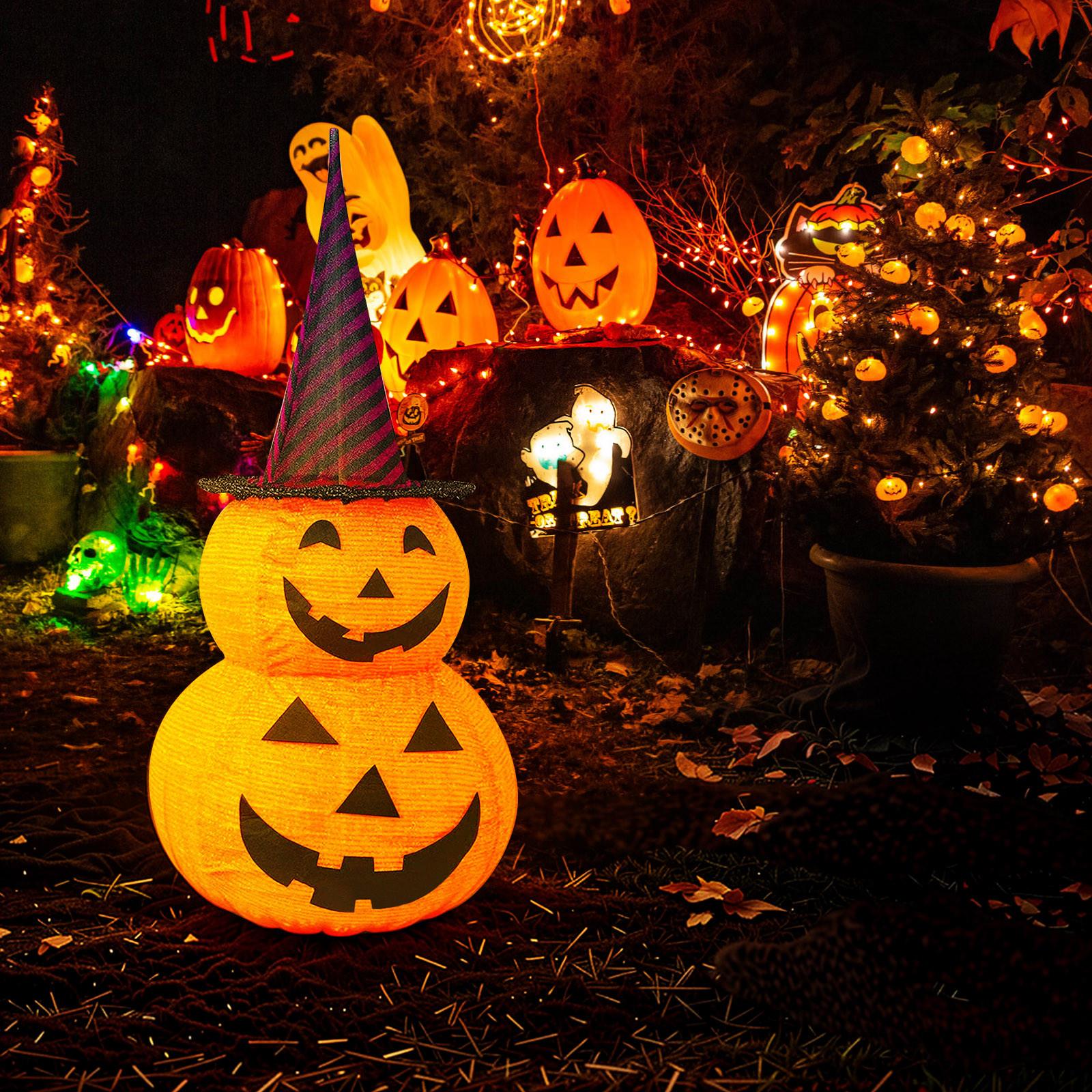 Украшения на Хэллоуин в виде тыкв, 8 режимов, работающие от батареек, огни на Хэллоуин, тыквенные огни Джека-фонаря для дома в помещении и на улице, для вечеринки, двора One Size
Украшения на Хэллоуин в виде тыкв, 8 режимов, работающие от батареек, огни на Хэллоуин, тыквенные огни Джека-фонаря для дома в помещении и на улице, для вечеринки, двора One Size