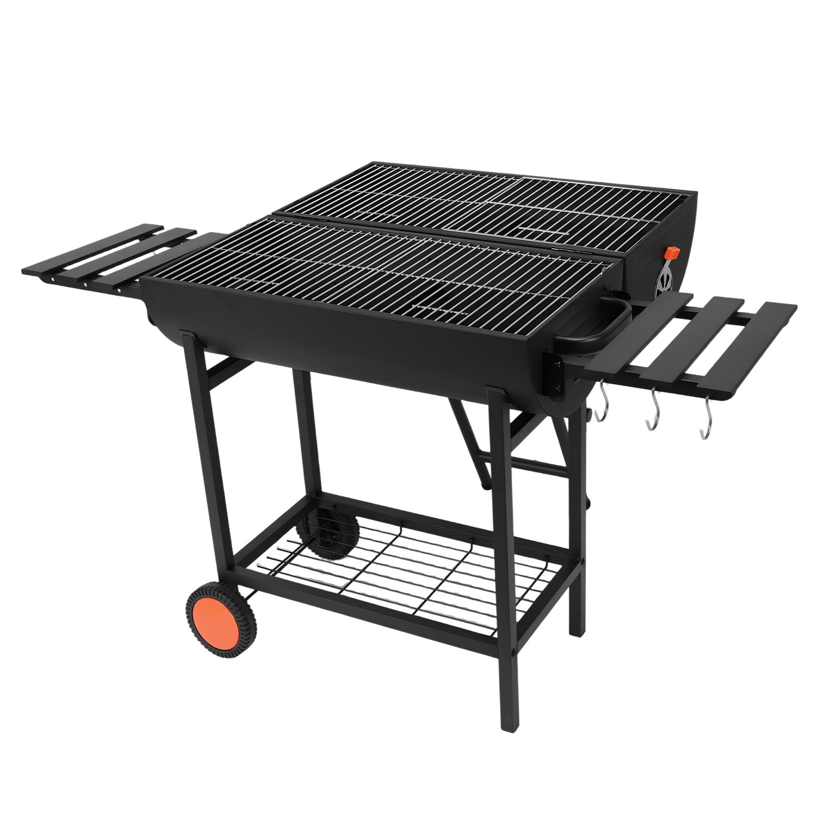 Extra Large Charcoal Barbecue Grill with 2 Foldable Side Tables Outdoor BBQ Grill for Outdoor Cooking Backyard Camping Picnics
Extra Large Charcoal Barbecue Grill with 2 Foldable Side Tables Outdoor BBQ Grill for Outdoor Cooking Backyard Camping Picnics