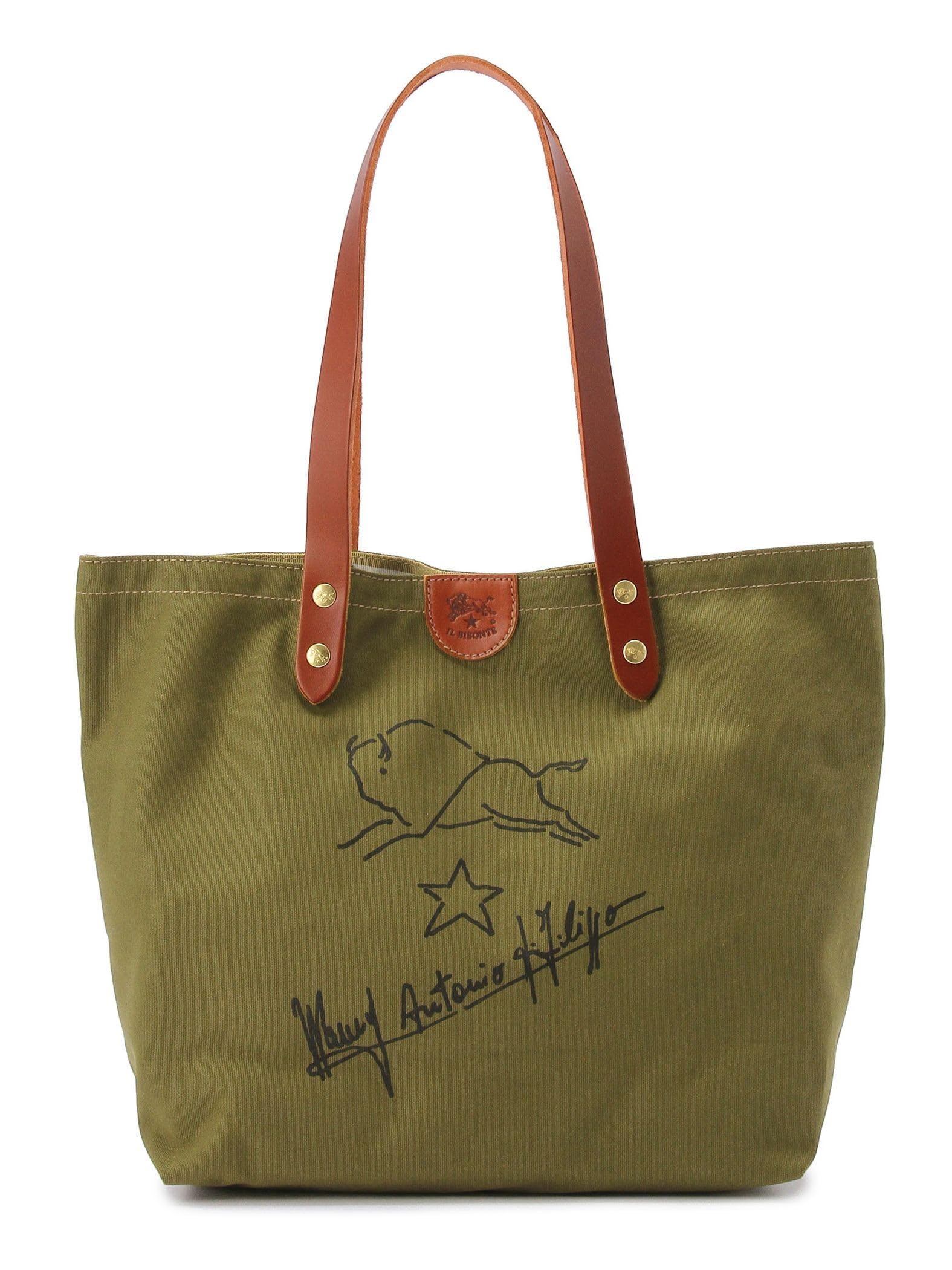 Il Bisonte Tote Bag 5415422301920 F Olive x Dark Brown
Il Bisonte Tote Bag 5415422301920 F Olive x Dark Brown