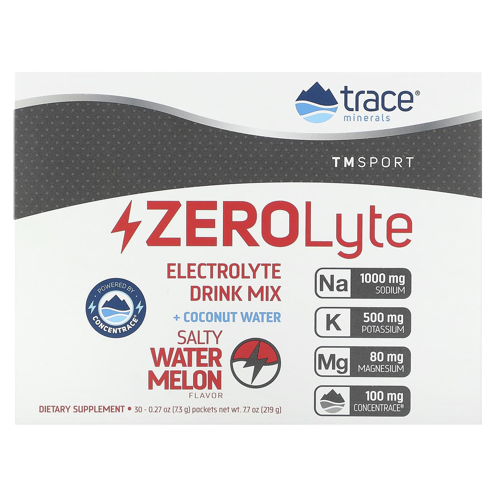 Tm Sport, Zerolyte, Electrolyte Drink Mix, Salty Watermelon, 30 Packets, 7.3G (0.27Oz) Each
Tm Sport, Zerolyte, Electrolyte Drink Mix, Salty Watermelon, 30 Packets, 7.3G (0.27Oz) Each