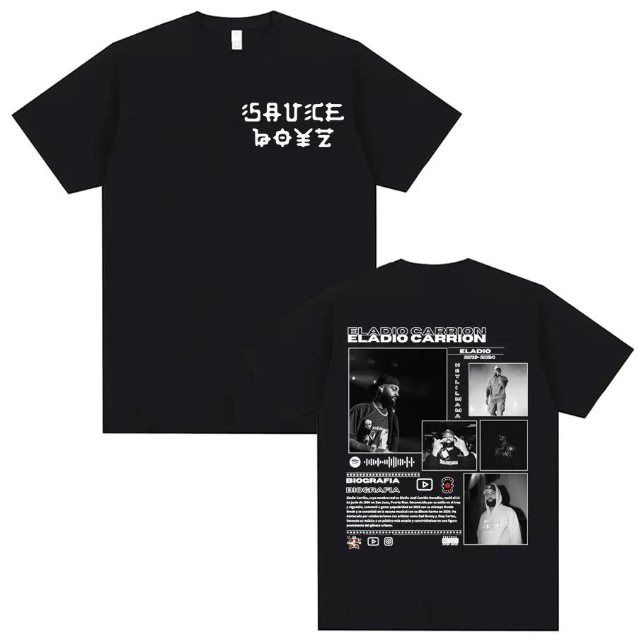 Rapper Eladio Carrion Album Cover T Shirts Men Women s Clothing Hip Hop Style Vintage T Shirt Casual Cotton High Quality Y2K Top S чёрный
Rapper Eladio Carrion Album Cover T Shirts Men Women s Clothing Hip Hop Style Vintage T Shirt Casual Cotton High Quality Y2K Top S чёрный
