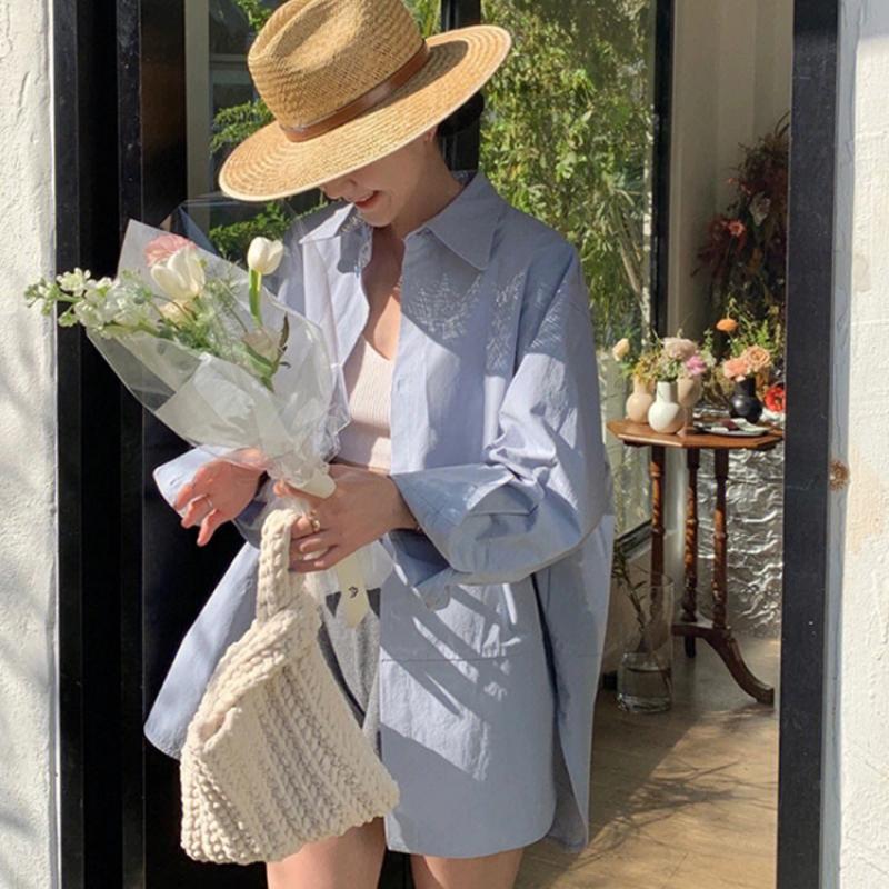 Синяя свободная повседневная рубашка с длинным рукавом, женские топы, весна и осень, однотонные элегантные женские блузки на пуговицах, элегантные уличные узкие офисные женские рубашки 25430 2XL синий
Синяя свободная повседневная рубашка с длинным рукавом, женские топы, весна и осень, однотонные элегантные женские блузки на пуговицах, элегантные уличные узкие офисные женские рубашки 25430 2XL синий