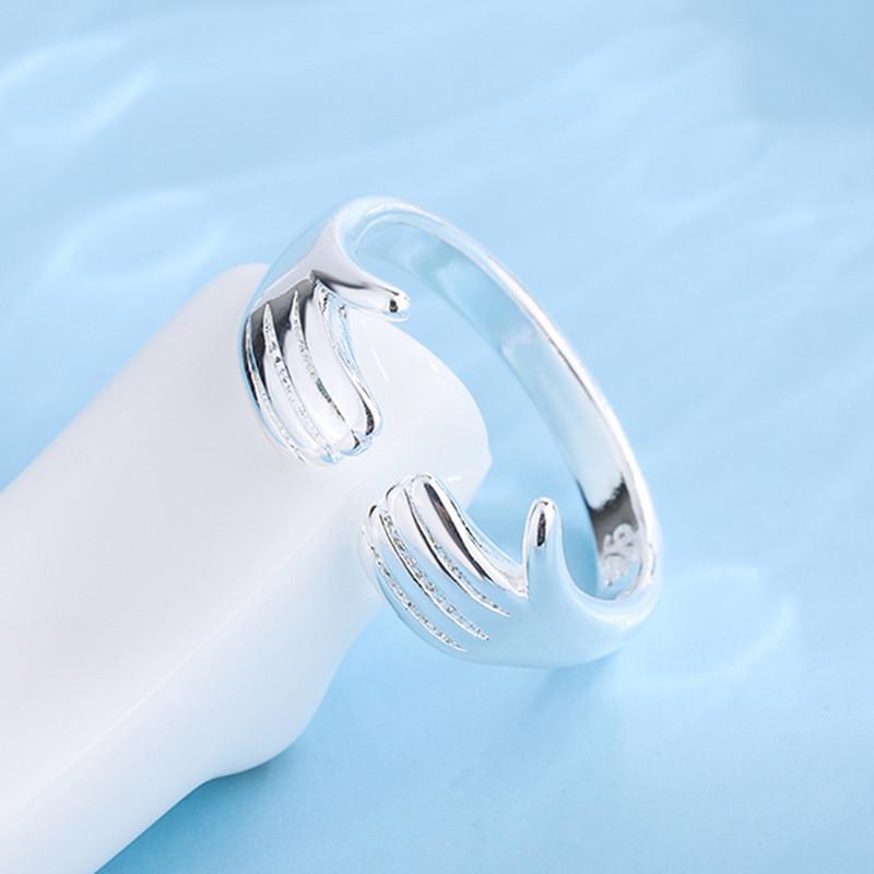 New Arrival Fahion Give Me A Hug Personality 925 Sterling Silver Jewelry Creative Palm Popular Opening Rings TYB431 срібний
New Arrival Fahion Give Me A Hug Personality 925 Sterling Silver Jewelry Creative Palm Popular Opening Rings TYB431 срібний