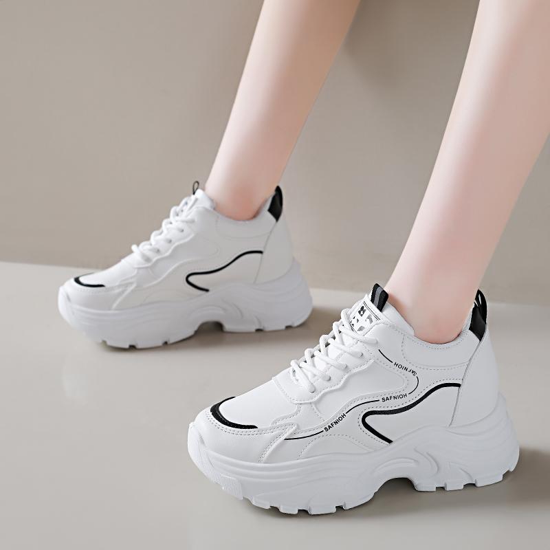 Spring/Autumn Round Head Shallow Mouth Lace-up Non-slip Casual Sneakers Fashionable New Sexy Thick-soled Walking Shoes for Women 36
Spring/Autumn Round Head Shallow Mouth Lace-up Non-slip Casual Sneakers Fashionable New Sexy Thick-soled Walking Shoes for Women 36