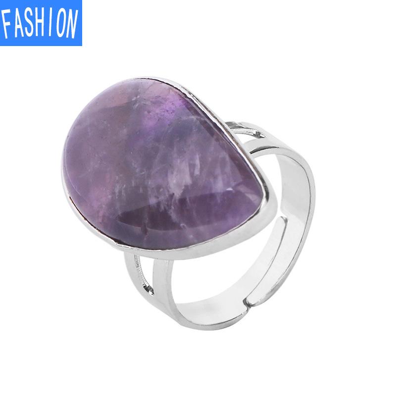 Креативные кольца из полированного натурального кристалла в форме капли воды Opal
Креативные кольца из полированного натурального кристалла в форме капли воды Opal