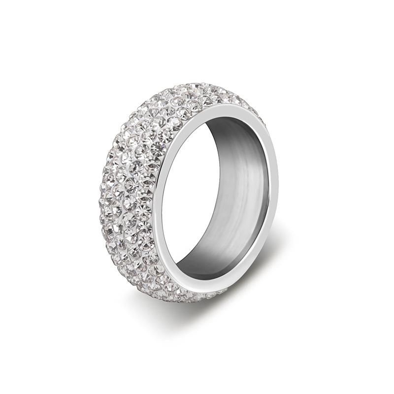 Stainless steel crystal ring - simple men s and women s jewelry finger ring - retro ring 7
Stainless steel crystal ring - simple men s and women s jewelry finger ring - retro ring 7