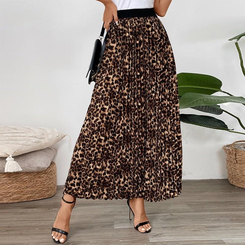 Qooth Women A Line Leopard Print Skirt Wide Hem Maxi Length Elastic Waist Casual Skirt QT2709 XL
Qooth Women A Line Leopard Print Skirt Wide Hem Maxi Length Elastic Waist Casual Skirt QT2709 XL