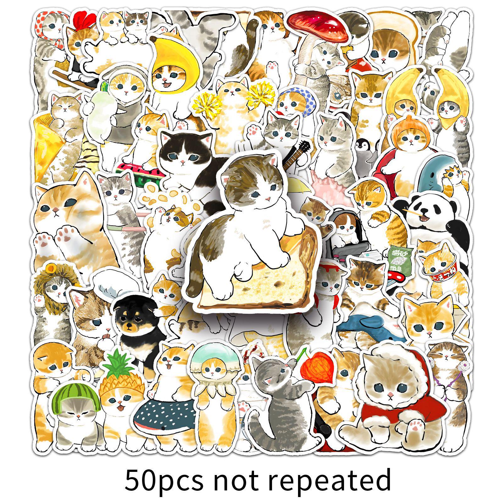 50 Hand-Painted Cute Kitten & Animal Stickers for Suitcases, Desks & Helmets
50 Hand-Painted Cute Kitten & Animal Stickers for Suitcases, Desks & Helmets