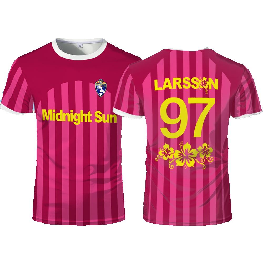 Zara Larsson Midnight Sun Pink Football Jersey Street Trendy Printed Unisex O-Neck T-Shirt Sports Quick-Drying Short-Sleeve Tees 6XL
Zara Larsson Midnight Sun Pink Football Jersey Street Trendy Printed Unisex O-Neck T-Shirt Sports Quick-Drying Short-Sleeve Tees 6XL