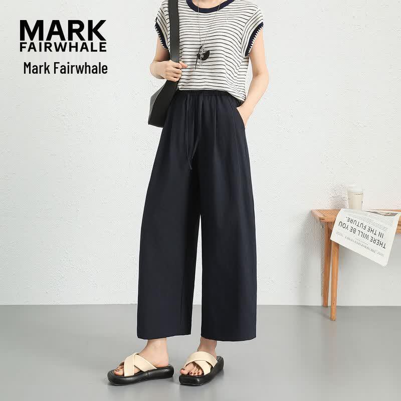 Mark Fairwhale Women s High-Waist Anti-Wrinkle Cropped Wide-Leg Pants
Mark Fairwhale Women s High-Waist Anti-Wrinkle Cropped Wide-Leg Pants