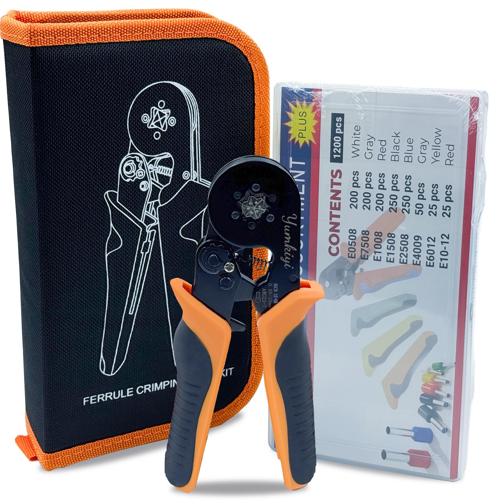 YUMKIYI Ferrule Crimping Pliers Ferrule Crimping Adjustable Ratchet Crimping Pliers Set, 1200-Piece Tool, Tool, 0.25-10mm², Electrician s
YUMKIYI Ferrule Crimping Pliers Ferrule Crimping Adjustable Ratchet Crimping Pliers Set, 1200-Piece Tool, Tool, 0.25-10mm², Electrician s