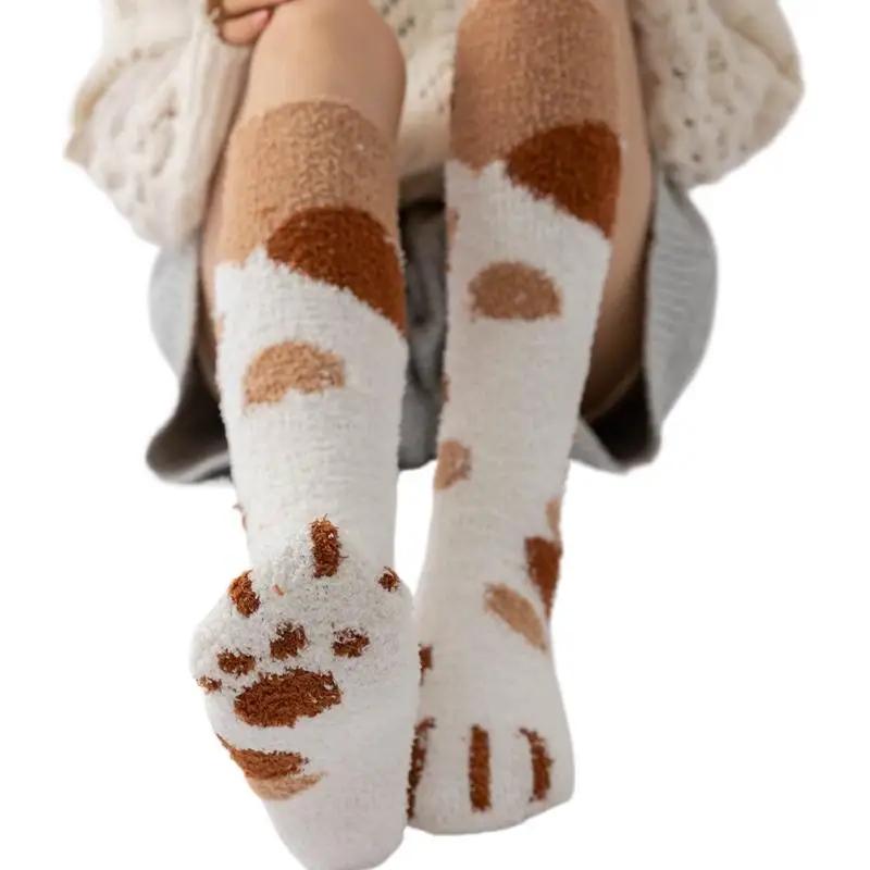Cat Paw Winter Socks Cold Resistant Warm Plush Socks Over The Knee Socks With Plush & Thick Calf Socks Animal Fingers Warm Sock One Size
Cat Paw Winter Socks Cold Resistant Warm Plush Socks Over The Knee Socks With Plush & Thick Calf Socks Animal Fingers Warm Sock One Size