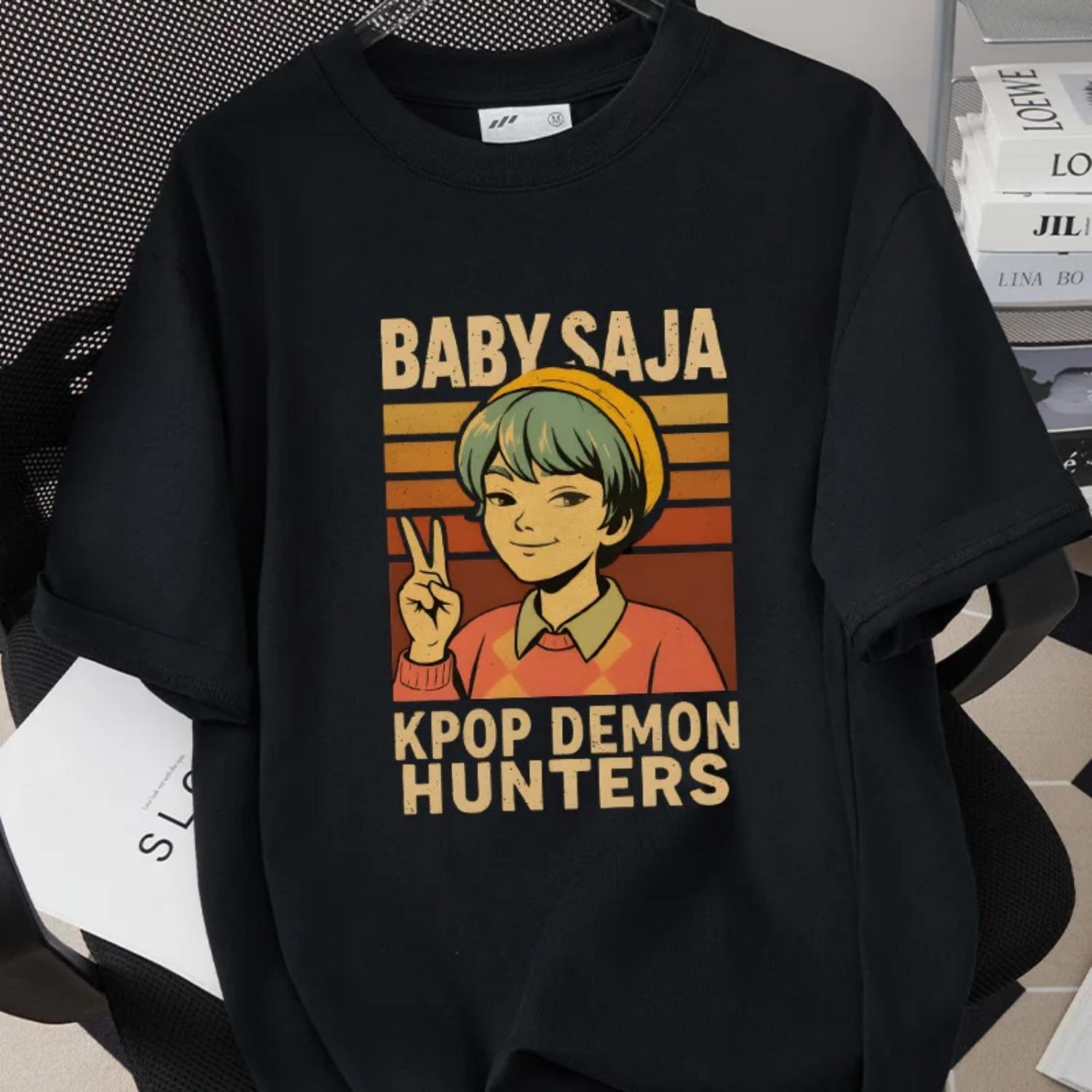 Kpop Demon Hunters Saja Boys Print Casual Women Men T Shirt Girls New Summer Tops Fashion Baby Clothes Short Sleeve T-shirts S
Kpop Demon Hunters Saja Boys Print Casual Women Men T Shirt Girls New Summer Tops Fashion Baby Clothes Short Sleeve T-shirts S