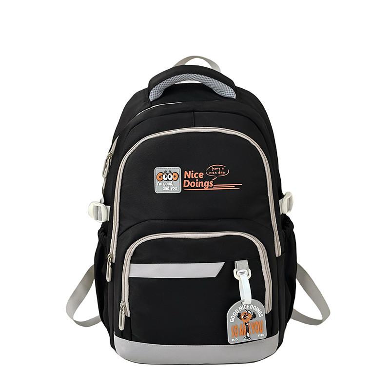 Nylon Large Capacity Dual Shoulder Backpack For College Students With Breathable Cushion Straps чорний
Nylon Large Capacity Dual Shoulder Backpack For College Students With Breathable Cushion Straps чорний