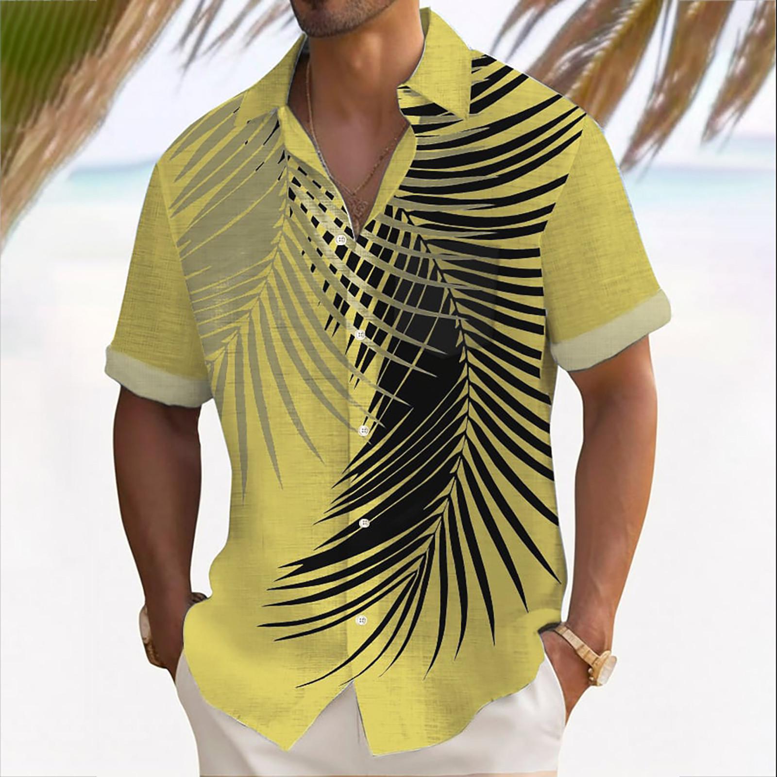 Гавайская рубашка для мужчин, мужские винтажные рубашки для боулинга на пуговицах, летняя пляжная рубашка с коротким рукавом XL жёлтый
Гавайская рубашка для мужчин, мужские винтажные рубашки для боулинга на пуговицах, летняя пляжная рубашка с коротким рукавом XL жёлтый